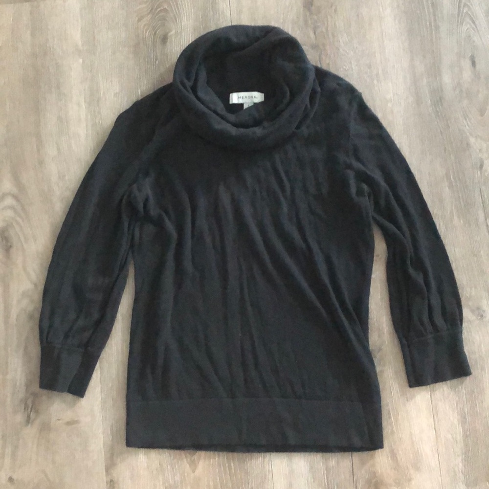 Merona black cowl neck sweater
